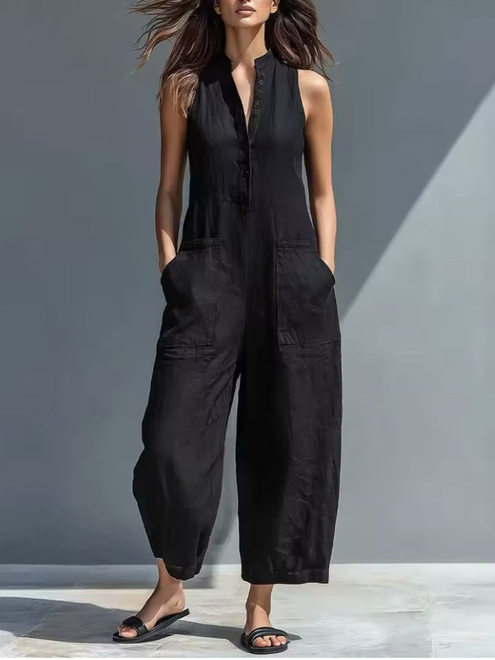 Letizia | Jumpsuit Minimalista Senza Maniche