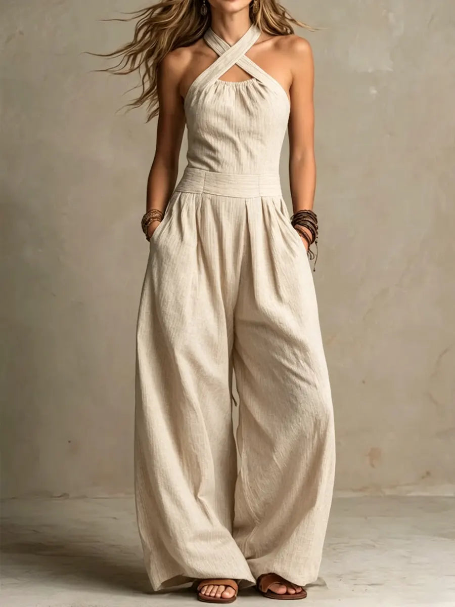 Beatrice | Jumpsuit con Scollo Incrociato