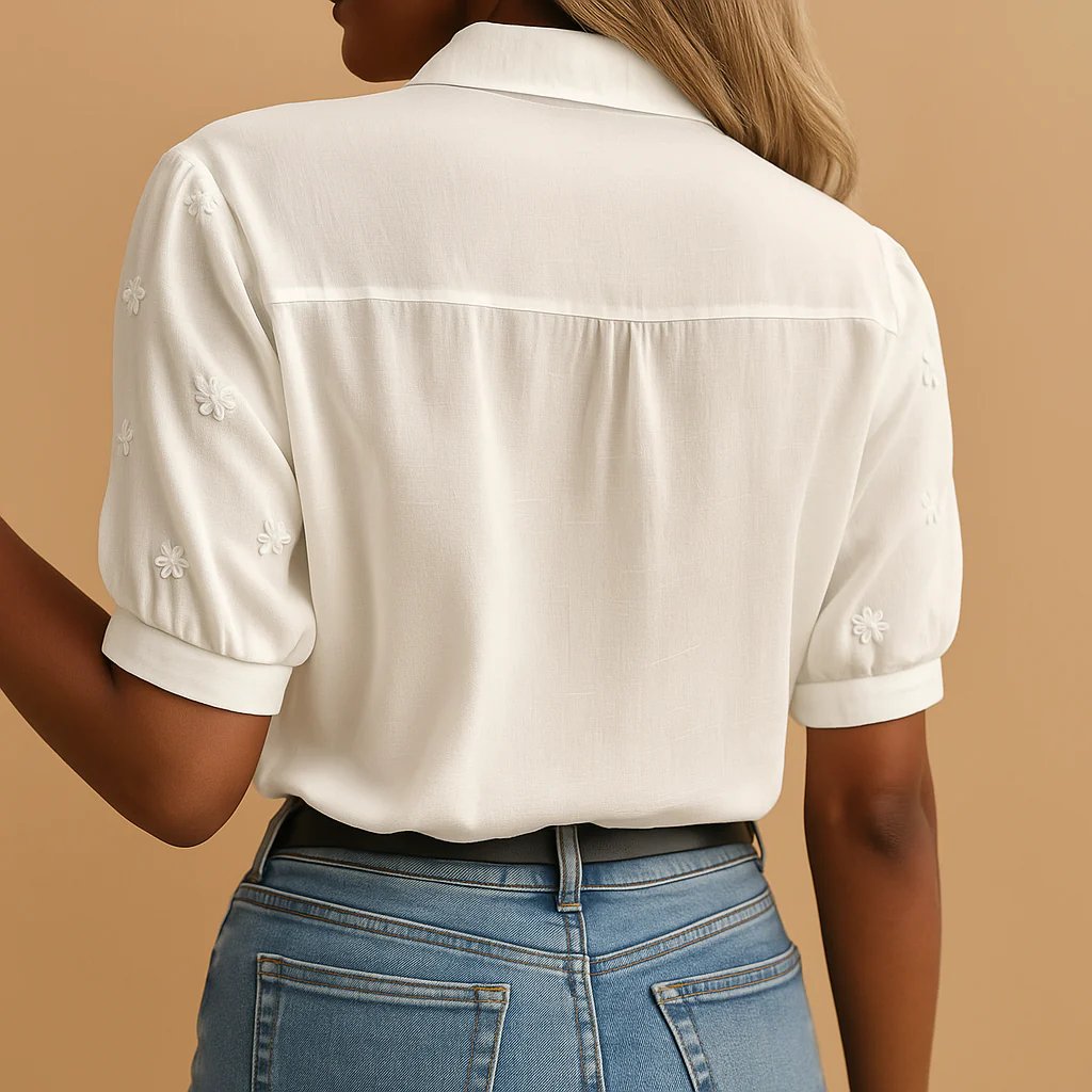 Christine | Camicia classica con scollo a V