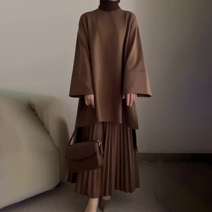 OPHELIE™ - Completo due pezzi chic plissettato