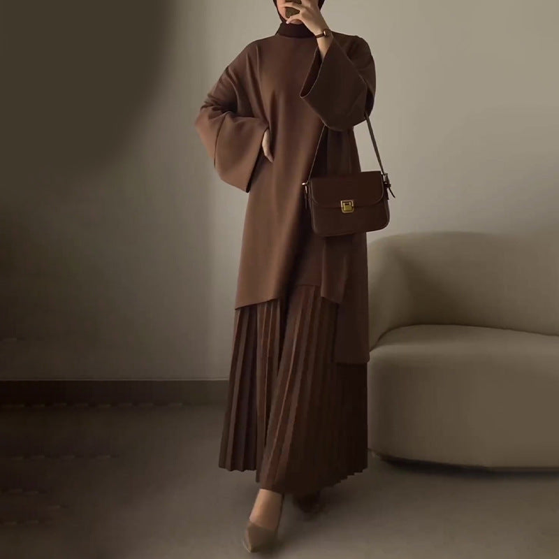OPHELIE™ - Completo due pezzi chic plissettato