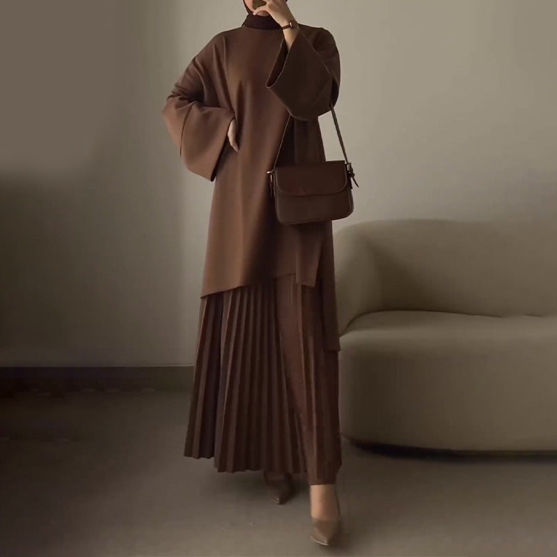 OPHELIE™ - Completo due pezzi chic plissettato