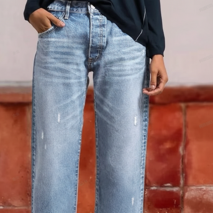 Pauline | Jeans dritti corti stile retrò