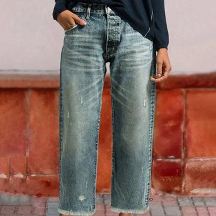 Pauline | Jeans dritti corti stile retrò