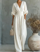 Elisa | Jumpsuit Elegante Fluida con Scollo a V